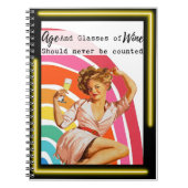 Funny Notebook Journal Best Friend Gift "Age" Notizblock (Vorderseite)