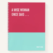 Funny Notebook, Snarky Writing Pad Journal, Hinwei Notizblock (Vorderseite)