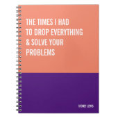 Funny Notebook, Snarky Writing Pad Journal, Hinwei Notizblock (Vorderseite)
