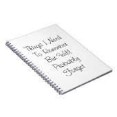 Funny Notebook Spirale Notizblock (Rechte Seite)