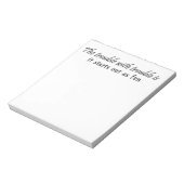 Funny notebooks gib Büro Humor einzigartige Gesche Notizblock (Rotiert)