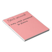 Funny notebooks gib Büro Humor einzigartige Gesche Notizblock (angewinkelt)