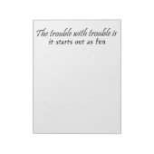 Funny notebooks gib Büro Humor einzigartige Gesche Notizblock (Rotiert)