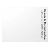 Funny notebooks gib Büro Humor einzigartige Gesche Notizblock (Vorderseite)