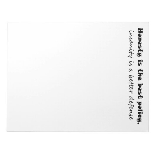 Funny notebooks gib Büro Humor einzigartige Gesche Notizblock (Vorderseite)