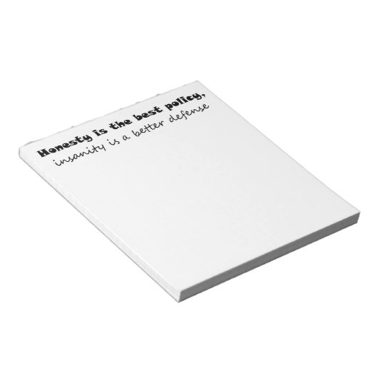 Funny notebooks gib Büro Humor einzigartige Gesche Notizblock (angewinkelt)