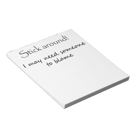 Funny notebooks gib Büro Humor einzigartige Gesche Notizblock (angewinkelt)