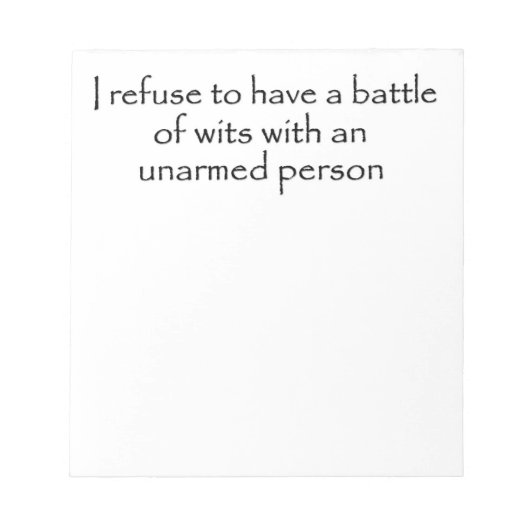 Funny notebooks gib Büro Humor einzigartige Gesche Notizblock (Vorderseite)