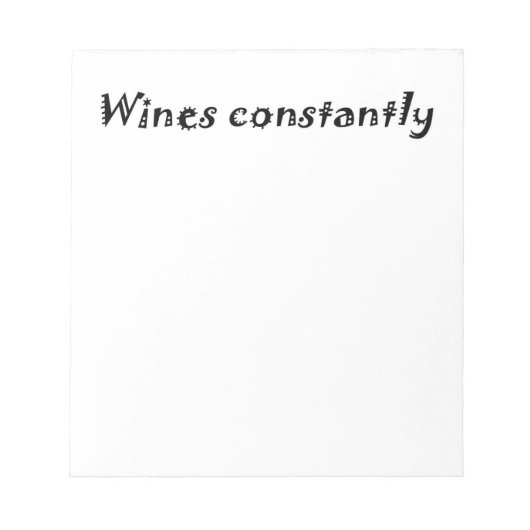 Funny notepads Unikate Geschenkideengeschenke Büro Notizblock (Vorderseite)