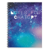 Funny Notes for ChatGPT Notebook Notizblock (Vorderseite)