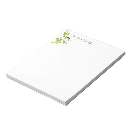 Funny Notes from Niedlich Chick, Chickadee, bird Notizblock (Rotiert)