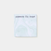 Funny Notes | Password Sticky Note | Office Notes Post-it Klebezettel (Vorderseite)