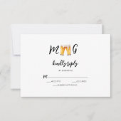 Funny Nothing Extravagante Liebe Freie Bier Lässig RSVP Karte (Vorderseite)