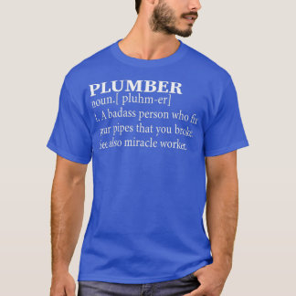 Funny Noun Plumbing Definition Cooler Klempner T-Shirt