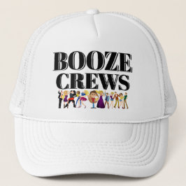 Funny Novelty Baseball Geschenk Idee BOOZE CREWS W Truckerkappe