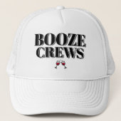Funny Novelty Baseball Geschenk Idee BOOZE CREWS W Truckerkappe (Vorderseite)