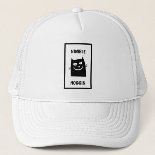 Funny Novelty Baseball NIMBLE NOGGIN Truckerkappe