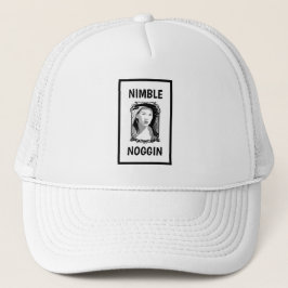 Funny Novelty Baseball NIMBLE NOGGIN Truckerkappe