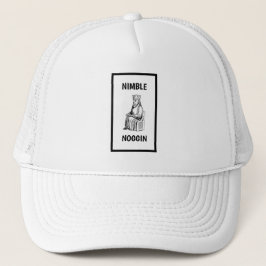 Funny Novelty Baseball NIMBLE NOGGIN Truckerkappe