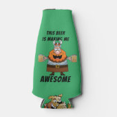 Funny Novelty Birthday Gift Joke Beer - WARRIOR Flaschenkühler (Vorderseite)