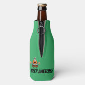 Funny Novelty Birthday Gift Joke Beer - WARRIOR Flaschenkühler (Flasche Rückseite)