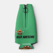 Funny Novelty Birthday Gift Joke Beer - WARRIOR Flaschenkühler (Rückseite)