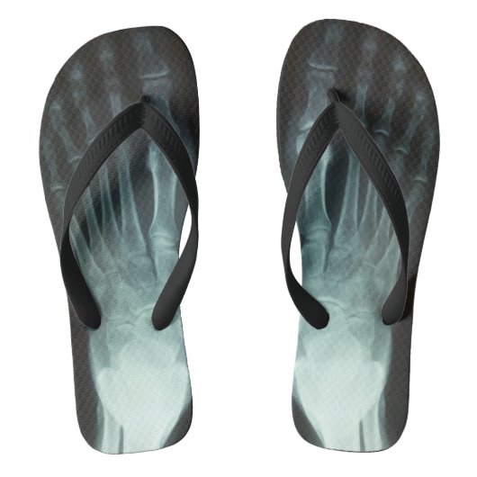 Funny Novelty Bone X-Ray Halloween Badesandalen (Fußbett)