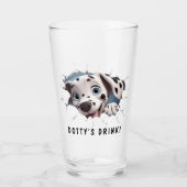 Funny Novelty Cartoon Dalmatiner Glass Kurz Name Glas (Vorderseite)