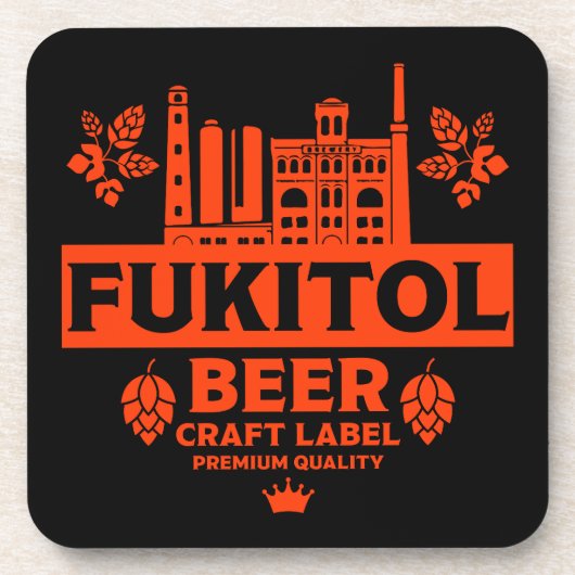 Funny Novelty Christmas Beer Labels Getränkeuntersetzer (Vorderseite)
