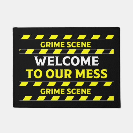 Funny Novelty Crime Scene Door Mat Fußmatte (Vorderseite)