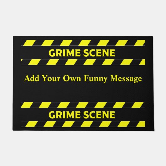 Funny Novelty Crime Scene Door Mat Fußmatte (Vorderseite)