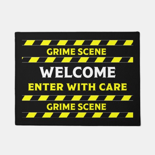 Funny Novelty Crime Scene Door Mat Fußmatte (Vorderseite)