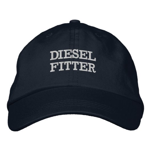 Funny Novelty DIESEL FITTER Bestickte Baseballkappe (Vorderseite)