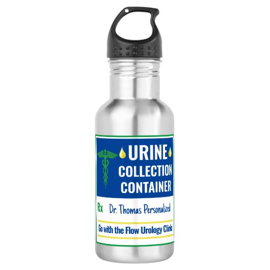 Funny Novelty Doctor Nurse Urine Collection Custom Edelstahlflasche (Vorderseite)