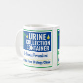 Funny Novelty Doctor Nurse Urine Collection Custom Kaffeetasse (Vorderseite Links)