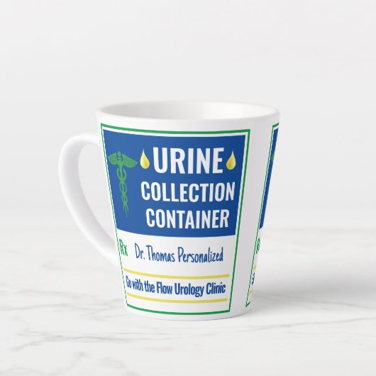 Funny Novelty Doctor Nurse Urine Collection Custom Milchtasse (Linke Ecke)