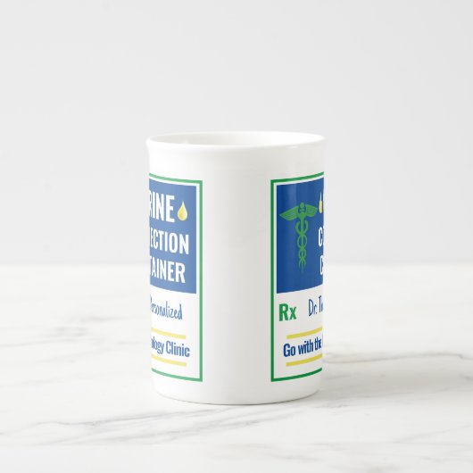 Funny Novelty Doctor Nurse Urine Collection Custom Porzellantasse (Vorderseite)