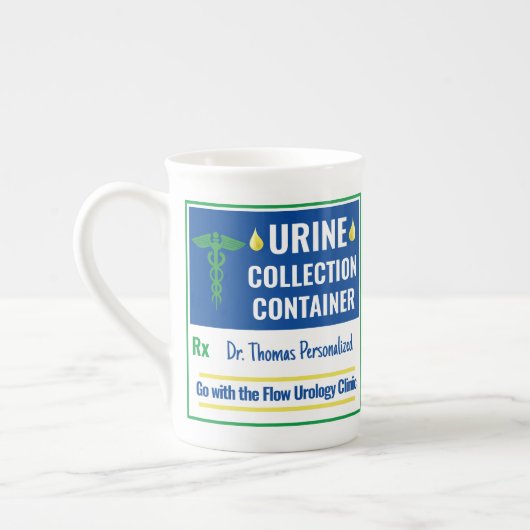 Funny Novelty Doctor Nurse Urine Collection Custom Porzellantasse (Links)