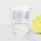 Funny Novelty Doctor Nurse Urine Collection Custom Schnapsglas (Rückseite)