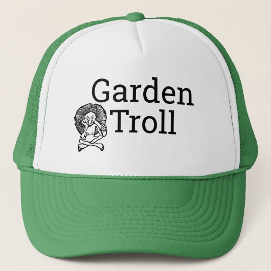 Funny Novelty Garening GARDEN TROLL Truckerkappe (Vorderseite)