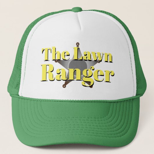 Funny Novelty Geschenk für Vater DER LAWN RANGER Truckerkappe (Vorderseite)