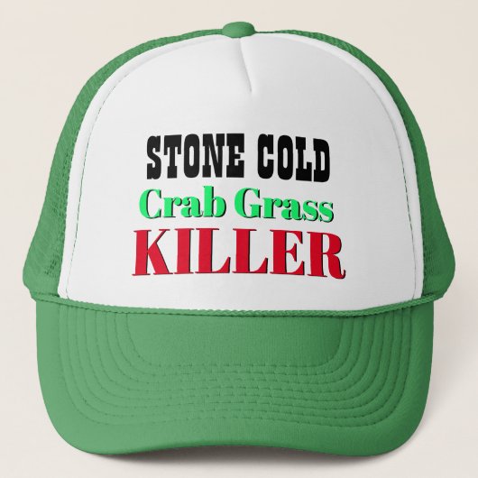 Funny Novelty Geschenk STONE COLD CRAB GRASS KILLE Truckerkappe (Vorderseite)