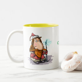 Funny Novelty Gift Idee MAGIC CHRISTMAS WISH Zweifarbige Tasse