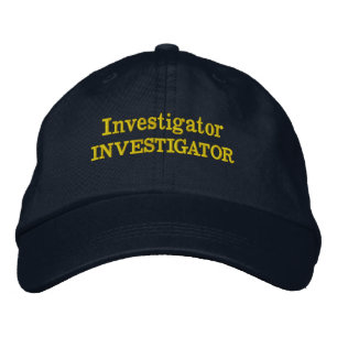 Funny Novelty Investigator INVESTIGATOR Bestickte Baseballkappe