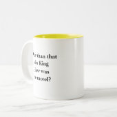 Funny Novelty-Kaffee, anders als diese FRAU. KING Zweifarbige Tasse (Vorderseite Links)