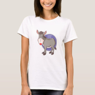 Funny Novelty KISS MY DONKEY Frauenmode T-Shirt