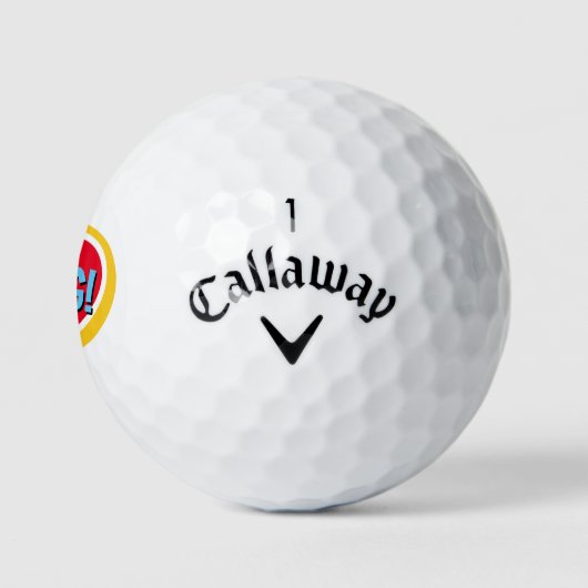 Funny Novelty Large Print Bang Golfball (Logo)
