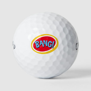 Funny Novelty Large Print Bang Golfball