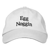 Funny Novelty Mens Sports EGG NOGGIN Bestickte Baseballkappe (Vorderseite)
