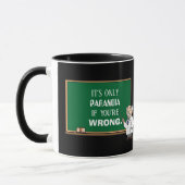 Funny Novelty Paranoia Verschwörung Theoretisches Tasse (Links)